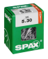 Preview: SPAX Universalschraube WIROX, 5x30 mm, 125 Stück,  Teilgewinde, Senkkopf, 4191010500307